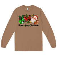 Toasted Coconut peace love  christmas Long Sleeve Tee - AdoDesignShop