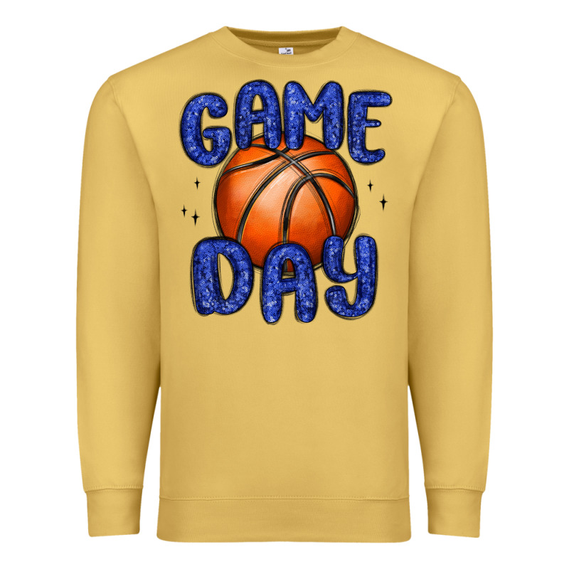 Game Day Basketball Premium Sweatshirt by MaliasSmallBusiness | Teevron
