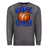 Charcoal Heather game day basketball Premium Sweatshirt - MaliasSmallBusiness
