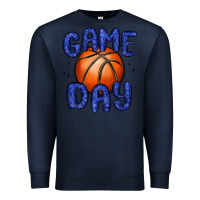 Navy game day basketball Premium Sweatshirt - MaliasSmallBusiness