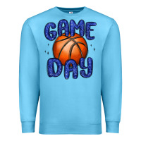 Ocean Blue game day basketball Premium Sweatshirt - MaliasSmallBusiness