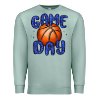 Seafoam game day basketball Premium Sweatshirt - MaliasSmallBusiness