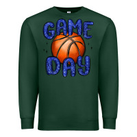 Sports Green game day basketball Premium Sweatshirt - MaliasSmallBusiness