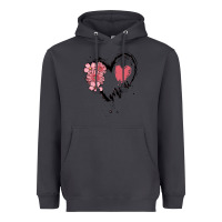 Smoke mimi flower heart Heavyweight Hoodie - MaliasSmallBusiness