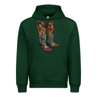 Forest Green cowgirl boots Urban Hoodie - RanaPortraitStore