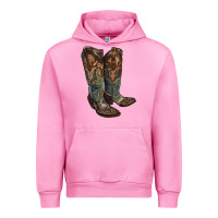 Fuchsia Pink cowgirl boots Urban Hoodie - RanaPortraitStore