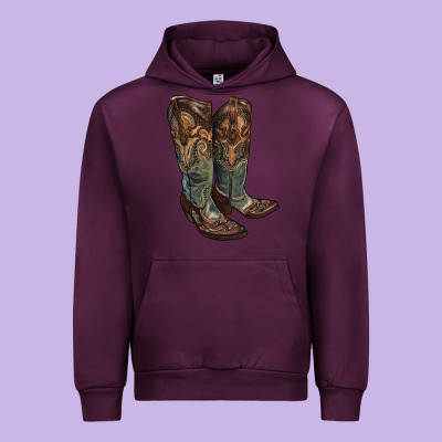 Cowgirl Boots Urban Hoodie Designed By Ranaportraitstore