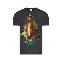 Vintage Black arrowhead horse Vintage Tee - RanaPortraitStore