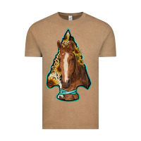 Vintage Coffee arrowhead horse Vintage Tee - RanaPortraitStore
