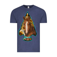 Vintage Denim arrowhead horse Vintage Tee - RanaPortraitStore