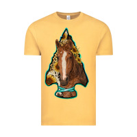 Vintage Mustard arrowhead horse Vintage Tee - RanaPortraitStore