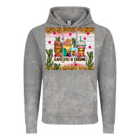 Cloud Rock Cafecito y chisme coffee cups Vintage Hoodie - Zillion Design Studio