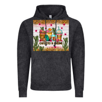 Vintage Black Cafecito y chisme coffee cups Vintage Hoodie - Zillion Design Studio