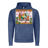 Vintage Denim Cafecito y chisme coffee cups Vintage Hoodie - Zillion Design Studio
