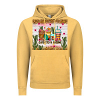 Vintage Mustard Cafecito y chisme coffee cups Vintage Hoodie - Zillion Design Studio