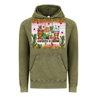 Vintage Olive Cafecito y chisme coffee cups Vintage Hoodie - Zillion Design Studio
