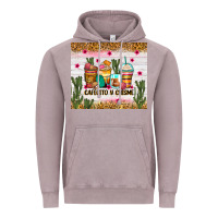 Vintage Zinc Cafecito y chisme coffee cups Vintage Hoodie - Zillion Design Studio
