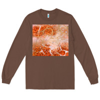 Chestnut orange glitter Long Sleeve Tee - JahusDesignShop