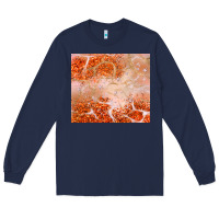 Navy orange glitter Long Sleeve Tee - JahusDesignShop