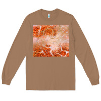Toasted Coconut orange glitter Long Sleeve Tee - JahusDesignShop