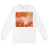 White orange glitter Long Sleeve Tee - JahusDesignShop