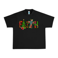 Black christmas faith with cross Urban Heavy Tee - CowhideDigitalArt