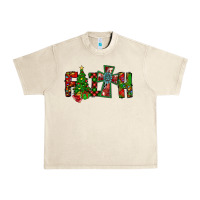Sandshell christmas faith with cross Urban Heavy Tee - CowhideDigitalArt