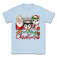 Dusty Blue merry Christmas coffee Classic Tee - JahusDesignShop