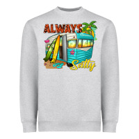 Heather Grey always salty with caravan Heavyweight Sweatshirt - texasbilliewilder
