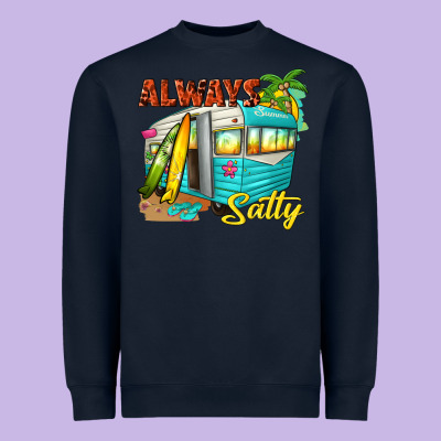 Always Salty With Caravan Heavyweight Sweatshirt Designed By Texasbilliewilder