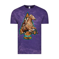 Cloud Purple arrowhead horse, Vintage Tee - RanaPortraitStore