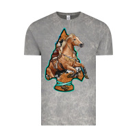Cloud Rock arrowhead horse, Vintage Tee - RanaPortraitStore