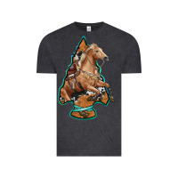 Vintage Black arrowhead horse, Vintage Tee - RanaPortraitStore