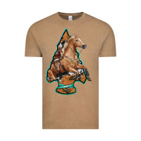 Vintage Coffee arrowhead horse, Vintage Tee - RanaPortraitStore