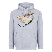 Heather Grey personalized grandma Heavyweight Hoodie - MaliasSmallBusiness