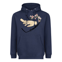 Navy personalized grandma Heavyweight Hoodie - MaliasSmallBusiness