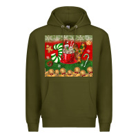 Army Green joy tumbler Premium Hoodie - BundleAndBundleShop