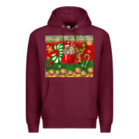 Burgundy joy tumbler Premium Hoodie - BundleAndBundleShop