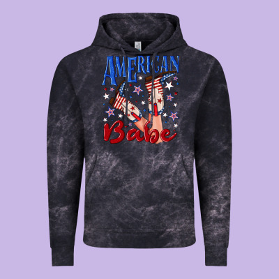 Vintage Hoodie American babe 4th july