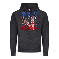 Vintage Black American babe 4th july Vintage Hoodie - texasbilliewilder