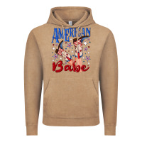 Vintage Coffee American babe 4th july Vintage Hoodie - texasbilliewilder