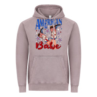 Vintage Zinc American babe 4th july Vintage Hoodie - texasbilliewilder