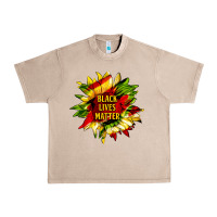 French Oak black lives matter sunflower Urban Heavy Tee - HRA Design Shop