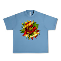 Pebble Blue black lives matter sunflower Urban Heavy Tee - HRA Design Shop
