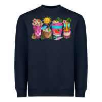 Navy aloha coffe cups Heavyweight Sweatshirt - texasbilliewilder
