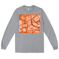 Heather Grey orange glitter Long Sleeve Tee - JahusDesignShop