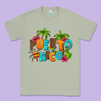 Puerto Rico Classic Tee Designed By Adodesignshop
