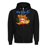 Black nuggets Zipper Hoodie - AdoDesignShop
