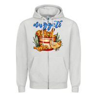 Dove Grey nuggets Zipper Hoodie - AdoDesignShop