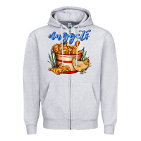 Heather Grey nuggets Zipper Hoodie - AdoDesignShop